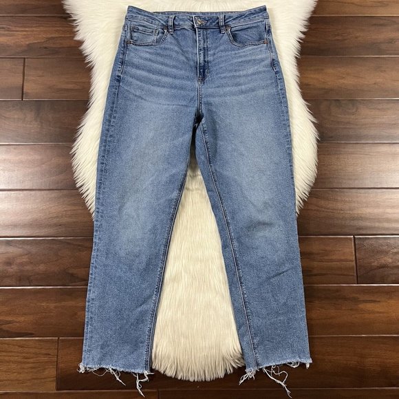 American Eagle Women's Size 10 R Medium Wash Mom Denim Jeans - Picture 1 of 8